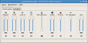 Bildschirmfoto-Lautstärkeregler: SiS SI7012 (Alsa mixer).png